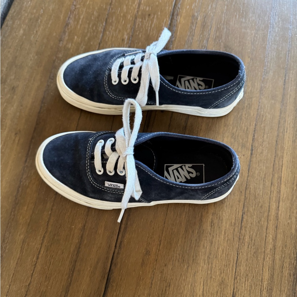 Vans navy suede sneakers
